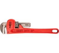 NEO TOOLS Clé à tube Stillson 250 mm, portée des mâchoires 44 mm, 10", poids 0,625 kg, corps en fonte ductile, mâchoires forgées, rectifiées, dentées, mécanisme à vis sans fin