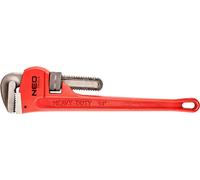 NEO TOOLS Clé à tube Stillson 350 mm, portée 58 mm, 14", poids 1.25 kg, corps en fonte ductile, mâchoires forgées, rectifiées, rainurées, mécanisme à vis sans fin