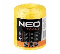Neo Tools Corde en polypropylène - 250 m - Corde tressée en polypropylène - Corde en Plastique tressée - 250 m