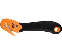 NEO TOOLS Couteau de sécurité, lame cachée, cutter professionnel, léger, coupe-feuilles professionnel Couteau de sécurité idéal pour la découpe