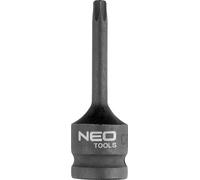 NEO TOOLS Douilles à choc, douille pour clé à choc, noix de frappe robuste, en acier au chrome-molybdène, pour outils pneumatiques et cliquets, type : TORX (T30)