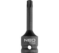 NEO TOOLS Douilles à choc, douille pour clé à choc, noix de frappe robuste, en acier au chrome-molybdène, pour outils pneumatiques et cliquets, type : TORX (T45)