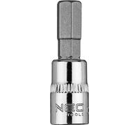 NEO TOOLS embout hexagonal, solide embout hexagonal, sur embout 1/4", court, 37 mm, acier CrV, le soi-disant entraînement, il se monte facilement dans un tournevis ou un tournevis (H7)