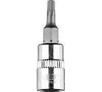 NEO TOOLS Embout Torx avec logement, embout TORX, pointe en étoile Embout 1/4", court, 37 mm, qualité supérieure, en acier au chrome-vanadium, longue durée de vie, pointe robuste (TX15)