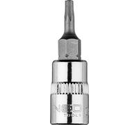 NEO TOOLS Embout Torx avec logement, embout TORX, pointe en étoile Embout 1/4", court, 37 mm, qualité supérieure, en acier au chrome-vanadium, longue durée de vie, pointe robuste (TX10)