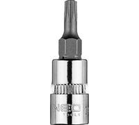 NEO TOOLS Embout Torx avec logement, embout TORX, pointe en étoile Embout 1/4", court, 37 mm, qualité supérieure, en acier au chrome-vanadium, longue durée de vie, pointe robuste (TX20)