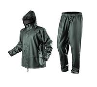 NEO TOOLS Ensemble imperméable pour homme avec capuche et pantalon de pluie Taille M-XXXL Coutures collées Fermetures Éclair et poches étanches Ouvertures d'aération Bleu 170 g/m² ou 310 g/m² Vert,