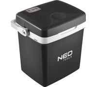 NEO TOOLS Glacière de voyage 2 en 1 Chauffage et refroidissement, 3.8kg, 26l, dimensions 405x320x430mm, mode éco, alimentation 230V et 12V, panneau de commande électronique, cordon d'alimentation HO3V