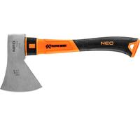 NEO TOOLS Hache 800 g, manche en fibre de verre, Ergonomique, robuste, résistante Poignée antidérapante Tête en acier durable selon la norme DIN