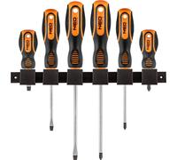 NEO TOOLS Jeu de tournevis 6 pces ; en acier CrV ; résistant aux produits chimiques, huiles et graisses