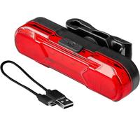 NEO TOOLS Lampe arrière de vélo, 3W, flux lumineux de 30 lumens, lampe arrière de vélo à brancher, batterie Li-Ion 3,7 V 210 mAh, micro-USB, plage de réglage 360