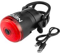 NEO TOOLS lampe arrière pour vélo, puissance 0,5W, flux lumineux max. 30lm, indice de protection IPX6, batterie intégrée Li-Ion 3,7V avec une capacité de 400mAh