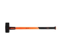 NEO TOOLS Marteau à pierre de 4 à 6 kg, manche en fibre de verre, conçu pour le forgeage et d'autres travaux de construction, construction monolithique en un élément d'acier (6 kg)