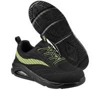 NEO TOOLS NEO Air Chaussures de travail professionnelles - Chaussures de sécurité respirantes pour l'artisanat et la logistique - Chaussures de travail légères et sportives, Noir/jaune/bleu nuit, 46