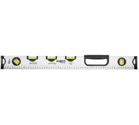 NEO TOOLS Niveau à bulle spécial 60/80/100 cm de long, 30 mm de large, 6 cm de haut, 5 niveaux d'angle différent, 0°, 1,5°, 3,5°, 45°, 90°, base tubul