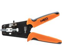 NEO TOOLS Outil à dénuder pour câbles photovoltaïques longueur 220 mm, poignée PVC, acier carbone, diamètre de câble 0,25mm2 - 6,0 mm2, poignée bi-matière, butée de longueur d'isolation