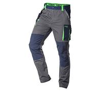 NEO TOOLS Pantalon de Travail Cargo pour Homme, Gris, L Slim