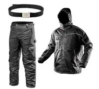 NEO TOOLS Pantalon de travail thermique d'hiver pour homme ou ensemble avec veste de travail d'hiver taille S (48) à 3XL (58) | Robuste, chaud, imperméable, coupe-vent en tissu Oxford renforcé, S