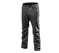 NEO TOOLS Pantalon Softshell Noir pour l'hiver - Imperméable - Pantalon de Loisirs - Pantalon de Travail - Pantalon d'extérieur - Pantalon de sécurité - Pantalon de randonnée - S-3XL