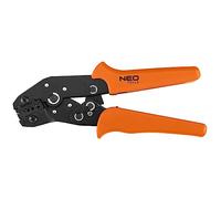 NEO TOOLS Pince à sertir pour embouts à douille - Plage de sertissage 0.25-6 mm2 - Longueur de la pince 195 mm - Sertissage - Pour connecteurs à douille