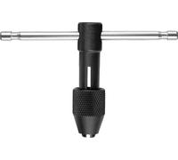NEO TOOLS Poignée en T pour tarauds M3 - M8, acier, bouton de taraudage à cliquet type T, pour travailler avec des tarauds s pour couper des filets métriques intérieurs dans des surfaces