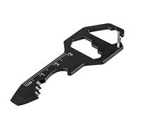 NEO TOOLS Porte-clés 6 fonctions : clé hexagonale, règle, tournevis plat, décapsuleur, couteau, multi-fonction survie, camping, extérieur - Porte clef multifonction,1pcs Hommes Porte-clés
