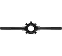 NEO TOOLS Porte-outils, porte-outils multi-usages, bouton pour inserts de bouton M3 - M12, acier, à utiliser avec des filières pour couper manuellement des filetages extérieurs métriques en barres