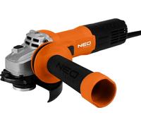 NEO TOOLS Professional Meuleuse d'angle (disque Ø 125mm, puissance 1000 watts, avec clé, capot, écrou à serrage rapide)