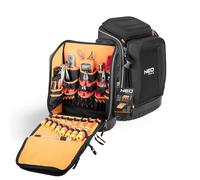 NEO TOOLS Sac à dos pour outils d'électricien 31 pièces - avec outils pour un électricien | 26 poches, kit d'outils d'électricien mobile et durable