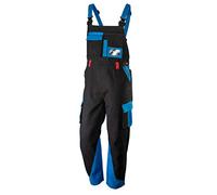 NEO TOOLS Salopette de travail HD+ pour homme, 100% coton, 275 g/m², taille S à XXL, taille élastique avec élastique dans le dos, bretelles en X réglables