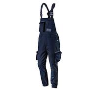 NEO TOOLS Salopette de travail pour homme - 60% coton, 37% polyester, 3% élasthanne - 255 g/m² - Taille XS à 3XL - Poches multifonctions, taille élastique et bretelles renfort