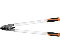 NEO TOOLS Sécateur élagueur bypass à transmission 765 mm, diamètre de coupe maxi 40 mm, lames à revêtement anti-adhérent, bras en aluminium, poignées bi-matière antidérapantes, lame pour bois frais