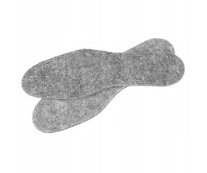 NEO TOOLS Semelles intérieures en feutre - Épaisseur : 7 mm - Protège du froid et de l'humidité - Semelles en feutre - Tailles 38-47, gris - 40-41 EU