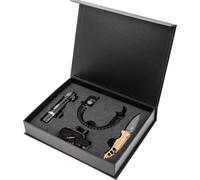 NEO TOOLS SET : Outil de poche couteau pliant + lampe de poche, boîte cadeau élégante, édition spéciale, pour camping, randonnée survie, idée cadeau (63-033)
