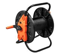 NEO TOOLS Support pour tuyau - Support de tuyau d'arrosage stable (sans tuyau), construction durable, stable et robuste, peut contenir jusqu'à 60/100 m (plastique, 60 m)