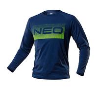 NEO TOOLS T-Shirt à Manches Longues pour Homme, col Rond, Long, en Taille S à XXXL, Respirant, 100% Coton 180 g/m², Conforme à la Norme en ISO 13688:
