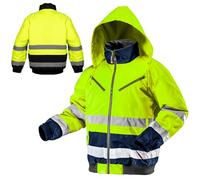 NEO TOOLS Thermique warnschutzjacke en 20471 Veste d'alerte d'alerte orange fluo jaune Veste de travail Protection Sécurité Veste, jaune