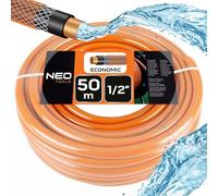NEO TOOLS Tuyau d'arrosage économique 4 plis, 1/2 "ou 3/4" | PVC renforcé avec tissu croisé en polyester | différents modèles