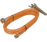 NEO TOOLS Tuyau de raccordement de gaz de 2m-5m de long, adapté aux bouteilles de 11 kg, composants spéciaux en PVC, pour le filetage populaire W21.8 "L x 3/8 "L, avec 2 clés de réglage pratiques (2m)