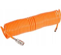 NEO TOOLS Tuyau spiralé 5 mm/10 m (pour compresseurs d'air comprimé jusqu'à 16 bar max., raccord rapide et embout enfichable, en PE résistant)