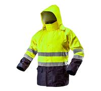 Neo Tools Veste de sécurité avec bandes réfléchissantes EN ISO 20471 - Orange fluo - Jaune fluo - Taille M - Jaune fluo