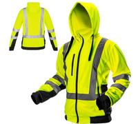Neo Tools Veste haute visibilité 81-745 – col montant, capuche, doublure polaire 240 g/m², jaune XL