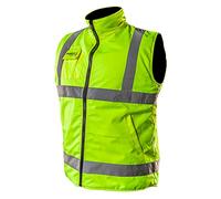 NEO TOOLS Gilet de sécurité professionnel 2en1, réversibles, réfléchissants d'un côté, gilet en polaire, gilet de sécurité, gilet fonctionnel, poches multifonctions, S-XXXL, jaune, S