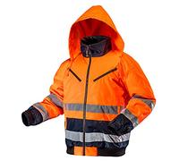 NEO TOOLS Veste d'hiver Softshell avec bandes réfléchissantes - Orange fluo, jaune, orange taille S.
