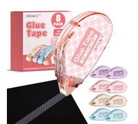 NEOACT Lot de 8 rouleaux de ruban adhésif double face pour fournitures de scrapbooking et fournitures de journal indésirable, 0,9 cm x 8,9 m