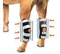NeoAlly Attelle de chien 3 en 1 [Version longue] pour support de jambe arrière, stabilisation et immobilisation, aide à la rééducation des pattes arrières, stabilité et mobilité (1 paire)