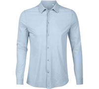 NEOBLU - "Balthazar" chemise pour homme manches longues PC4869 (S) (Bleu doux)