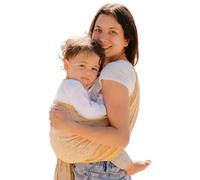 NéoBulle - Écharpe Jacquard - Porte-Bébés Physiologique - Léger, Souple et Confortable, en Coton Bio - 100% Fabriqué en France - De 0 à 3-4 Ans - Nomade Ocre