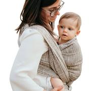 NéoBulle - Écharpe SeaCell - Porte-Bébés Physiologique - Tissu Doux et Respirant - 100% Fabriqué en France - De 0 à 3-4 Ans, Taupe