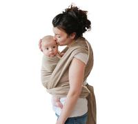 NéoBulle - Écharpe Sergé Brisé - Porte-Bébés Physiologique - Léger et Confortable, en Coton Bio - 100% Fabriqué en France - De 0 à 3-4 Ans - Beige Sable - 5,20 m